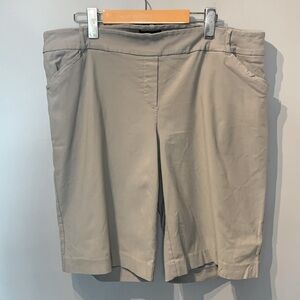 Reitmans Grey Stretchy Viscose Bermuda Shorts